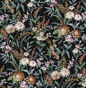 Vintage Floral Onyx by Seabrook Wallpaper