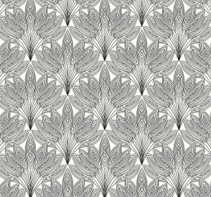 Peacock Leaves Ebony by Seabrook Wallpaper