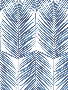 Paradise Palms Coastal Blue by Seabrook Wallpaper