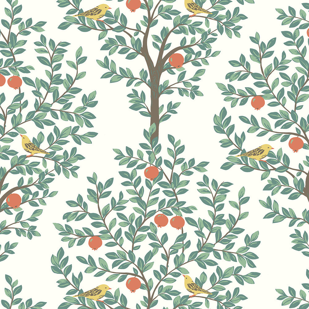 Fruit Tree Juniper by Seabrook Wallpaper NextWall Peel & Stick United States 31.35 18" 20.9" - Fabric Carolina -