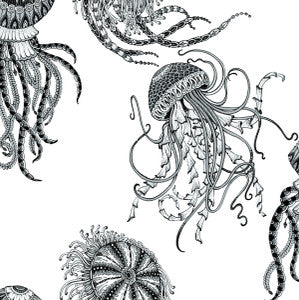 Jellyfish Inkwell by Seabrook Wallpaper