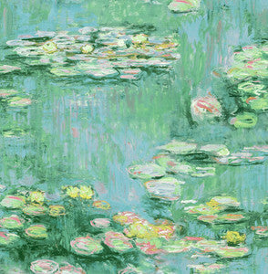 Lily Pond Hunter Green & Lakeside by Seabrook Wallpaper