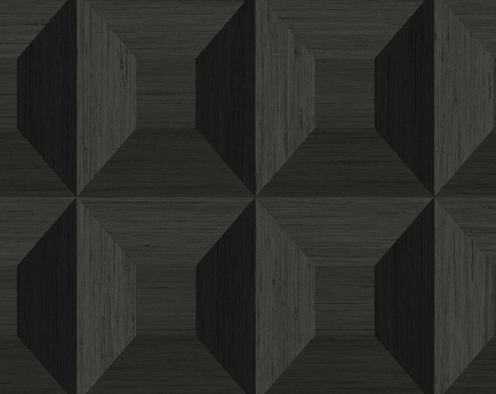 Quadrant Geo Blacksmith by Seabrook Wallpaper NextWall Peel & Stick United States 40.5 20.87" 27" - Fabric Carolina -