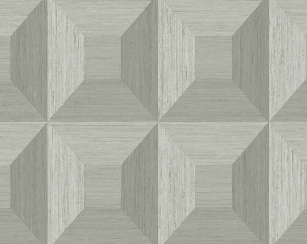 Quadrant Geo Daydream Grey by Seabrook Wallpaper NextWall Peel & Stick United States 40.5 20.87" 27" - Fabric Carolina -