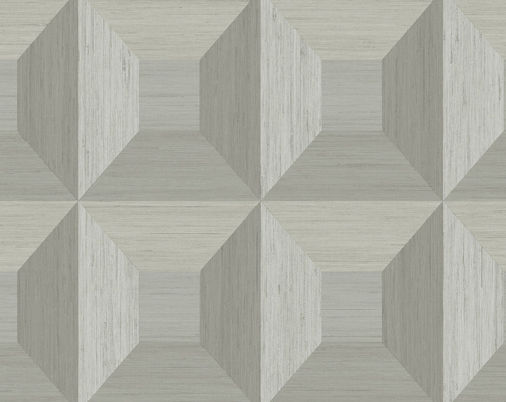 Quadrant Geo Daydream Grey by Seabrook Wallpaper NextWall Peel & Stick United States 40.5 20.87" 27" - Fabric Carolina -