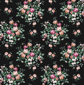 Floral Bunches Ebony by Seabrook Wallpaper