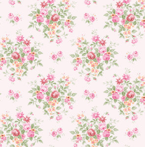 Floral Bunches Posy Pink by Seabrook Wallpaper