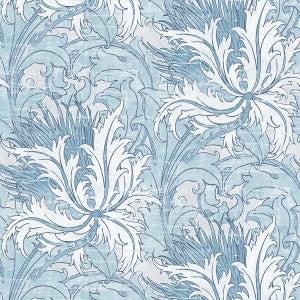 Floral Folly Blue Waterfall by Seabrook Wallpaper