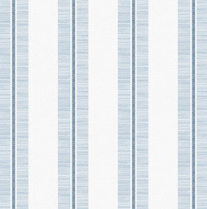 Beach Towel Stripe Blue Skies by Seabrook Wallpaper