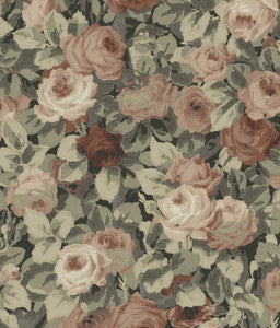 Rose Garden Dusty Mauve & Ash Grey by Seabrook Wallpaper