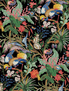 Tropical Canopy Ebony by Seabrook Wallpaper