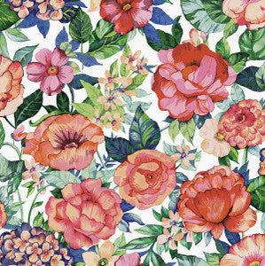 Watercolor Floral Garden Spring Blossom by Seabrook Wallpaper