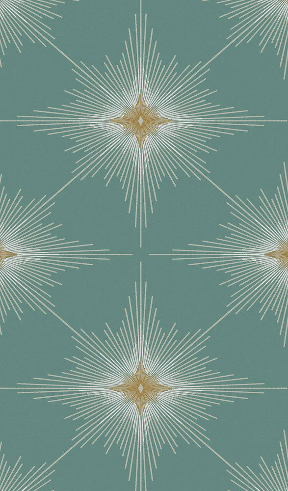 Stellar Geo Seabreeze by Seabrook Wallpaper NextWall Peel & Stick Netherlands 31.35 18" 20.9" - Fabric Carolina -