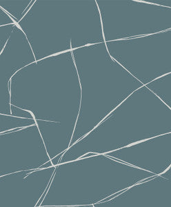 Inkwork Abstract Blue Dusk by Seabrook Wallpaper