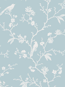 Songbird Chinoiserie Blue Skies by Seabrook Wallpaper