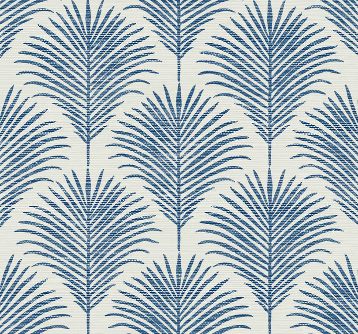 Grassland Palm Coastal Blue by Seabrook Wallpaper NextWall Peel & Stick United States 40.5 25.2" 27" - Fabric Carolina -