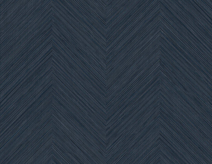 Chevron Stripe Dark Blue by Seabrook Wallpaper NextWall Peel & Stick United States 40.5 20.87" 27" - Fabric Carolina -