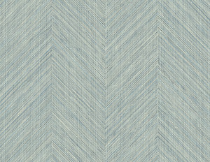 Chevron Stripe Seabreeze by Seabrook Wallpaper