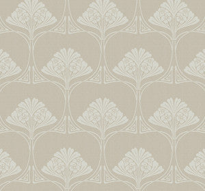 Deco Floral Ashwood by Seabrook Wallpaper