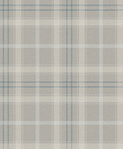 Tailor Plaid Argos Grey & Blue by Seabrook Wallpaper