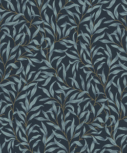 Willow Trail Aegean Blue by Seabrook Wallpaper