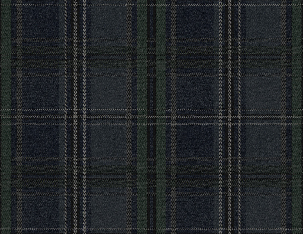 Classic Plaid Deep Blue by Seabrook Wallpaper NextWall Peel & Stick United States 40.5 10.43" 27" - Fabric Carolina -