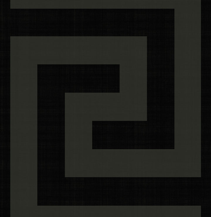 Maze Geo Ebony & Graphite by Seabrook Wallpaper NextWall Peel & Stick United States 40.5 27.8" 27" - Fabric Carolina -