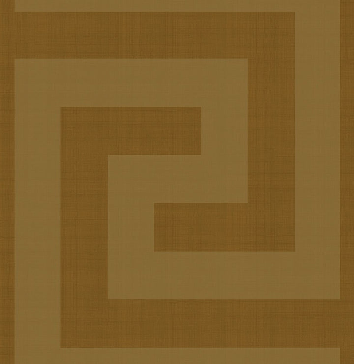 Maze Geo Antique Gold by Seabrook Wallpaper NextWall Peel & Stick United States 40.5 27.8" 27" - Fabric Carolina -