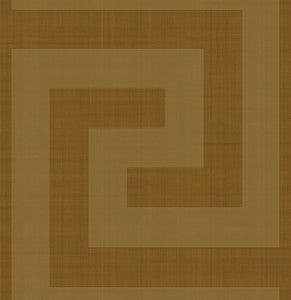 Maze Geo Antique Gold by Seabrook Wallpaper