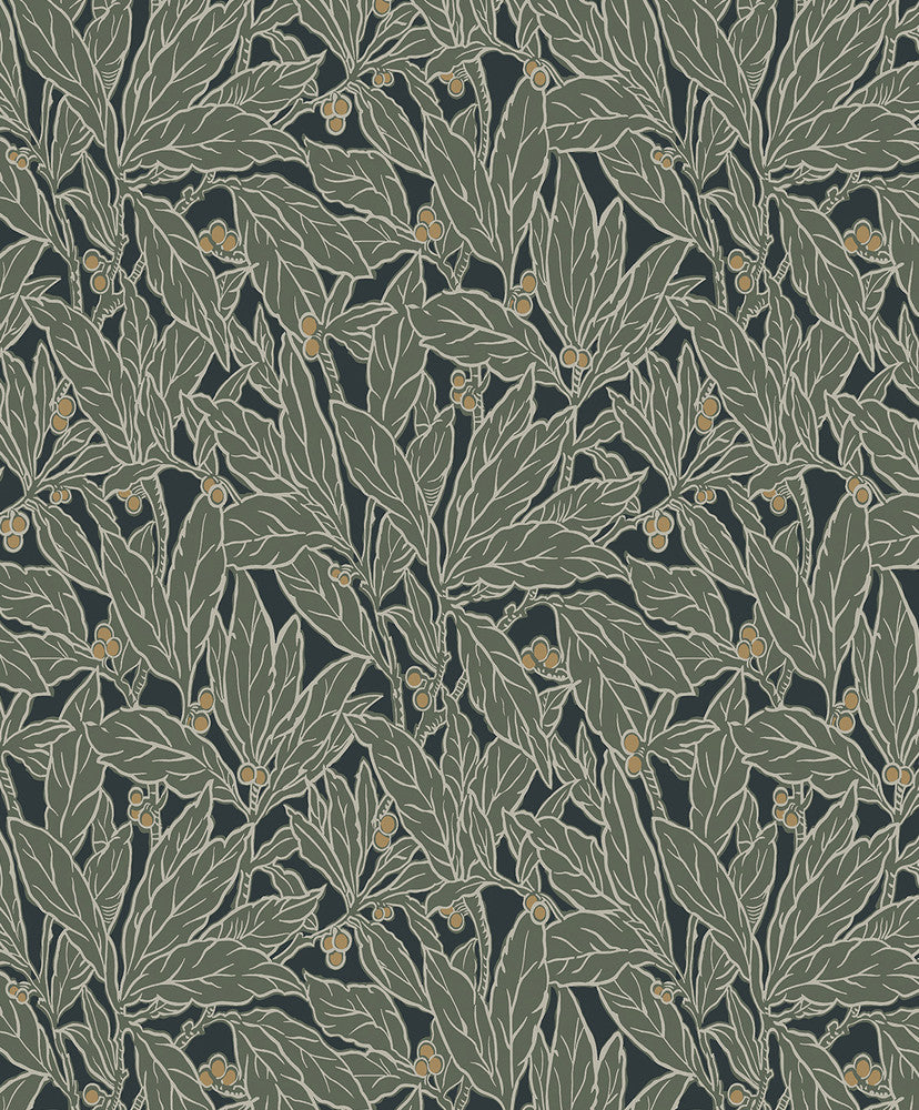Berry and Leaf Rosemary by Seabrook Wallpaper NextWall Peel & Stick Netherlands 31.35 9" 20.9" - Fabric Carolina -