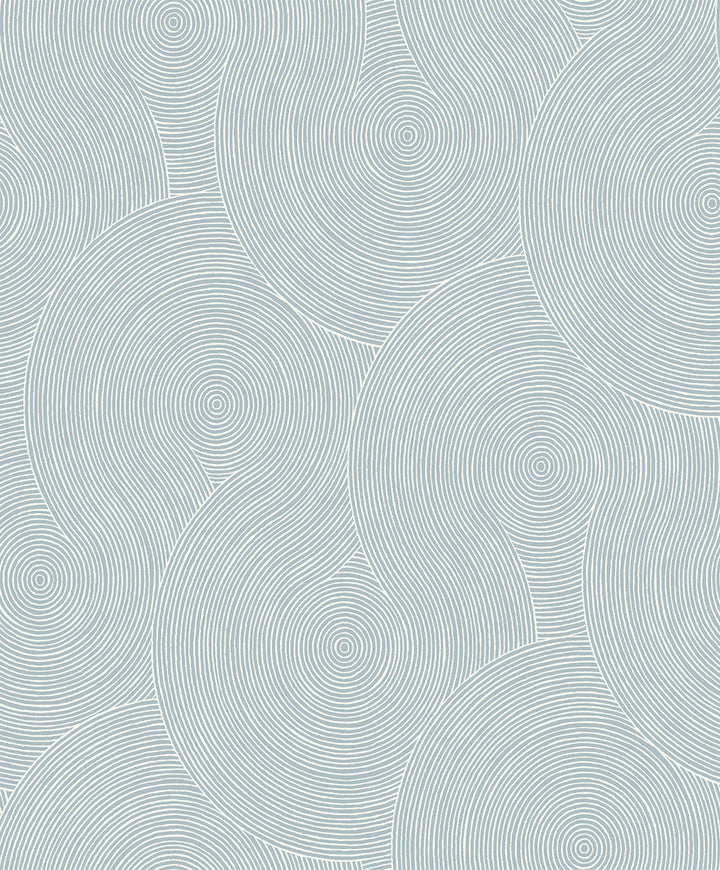 Swirl Geo Light Blue by Seabrook Wallpaper NextWall Peel & Stick Netherlands 31.35 25.2" 20.9" - Fabric Carolina -