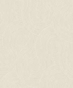Swirl Geo Light Beige by Seabrook Wallpaper