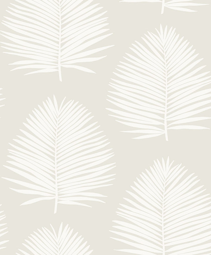 Island Palm Alabaster by Seabrook Wallpaper NextWall Peel & Stick Netherlands 31.35 25.2" 20.9" - Fabric Carolina -