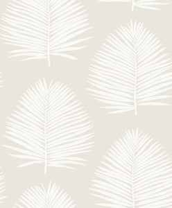 Island Palm Alabaster by Seabrook Wallpaper