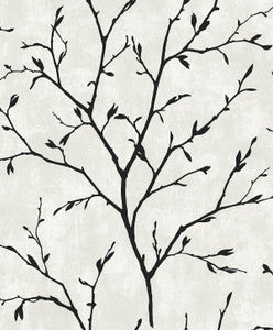 Tree Silhouette Contrast by Seabrook Wallpaper