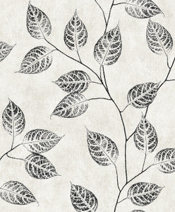 Leaf Silhouette Contrast by Seabrook Wallpaper