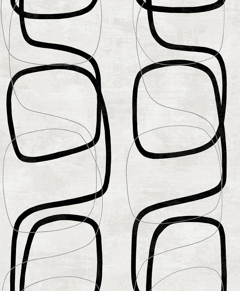 Forcella Geo Contrast by Seabrook Wallpaper NextWall Peel & Stick Netherlands 31.35 25.2" 20.9" - Fabric Carolina -