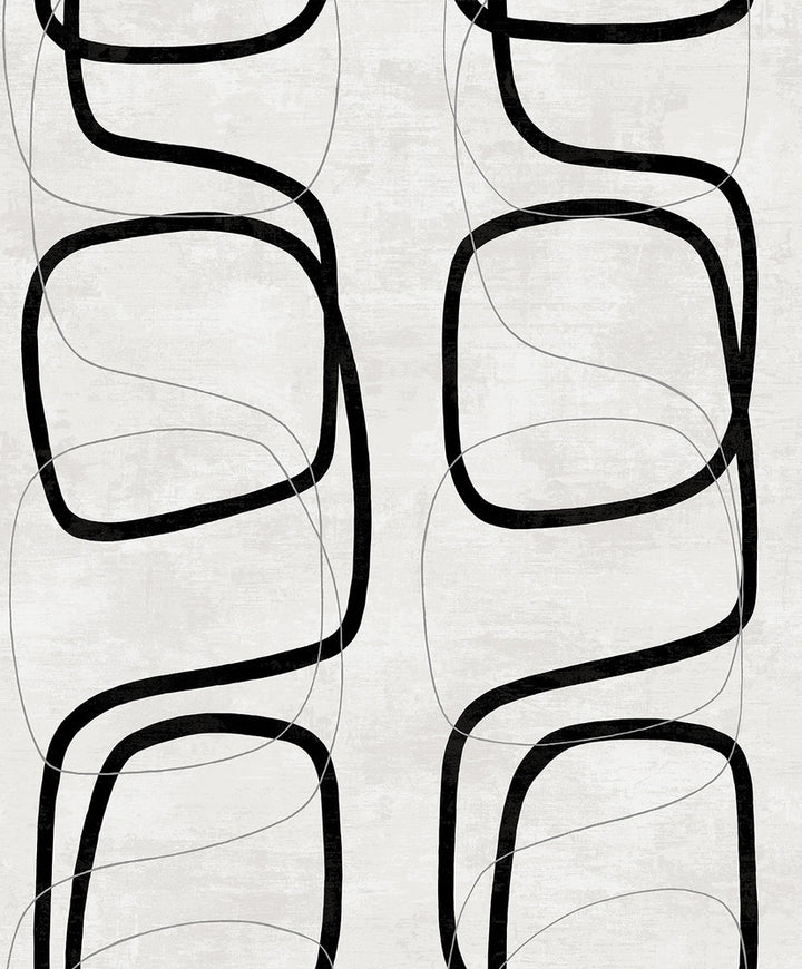 Forcella Geo Contrast by Seabrook Wallpaper NextWall Peel & Stick Netherlands 31.35 25.2" 20.9" - Fabric Carolina -