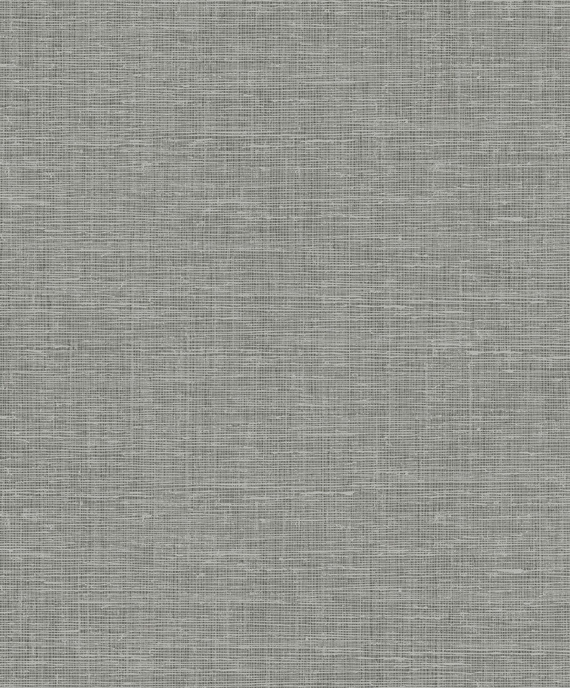 Silas Faux Linen Pavestone by Seabrook Wallpaper NextWall Peel & Stick Netherlands 31.35 12.6" 20.9" - Fabric Carolina -