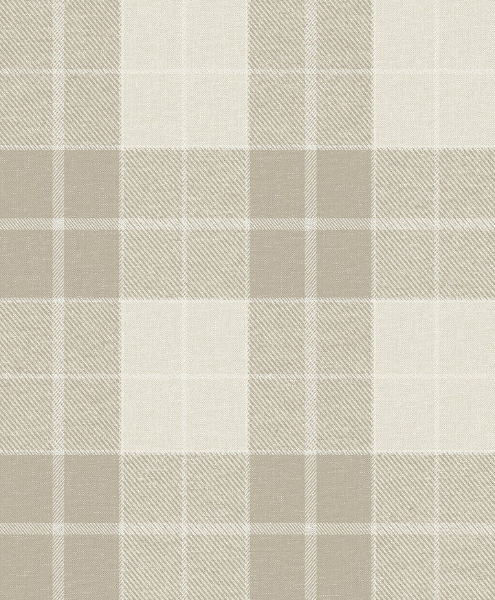 Altarinda Plaid Creme Brulee by Seabrook Wallpaper NextWall Peel & Stick Netherlands 31.35 12.6" 20.9" - Fabric Carolina -