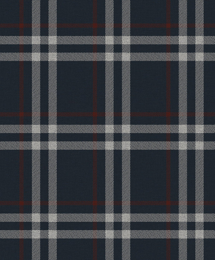 Calverlay Plaid Blue & Red by Seabrook Wallpaper NextWall Peel & Stick Netherlands 31.35 8.4" 20.9" - Fabric Carolina -