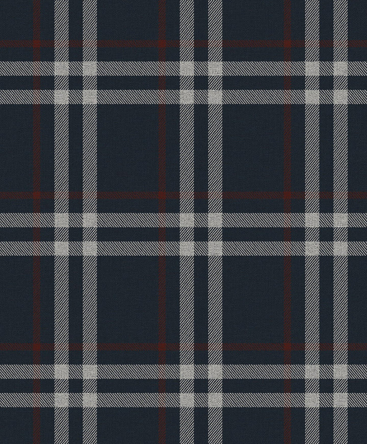 Calverlay Plaid Blue & Red by Seabrook Wallpaper NextWall Peel & Stick Netherlands 31.35 8.4" 20.9" - Fabric Carolina -