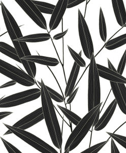 Leaf Branch Trail Ebony by Seabrook Wallpaper