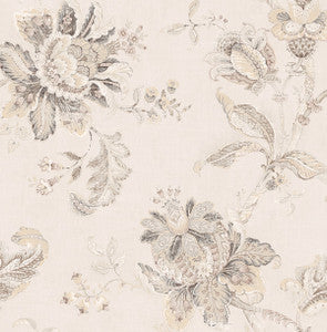 Anelda Jacobean Linen & Latte by Seabrook Wallpaper