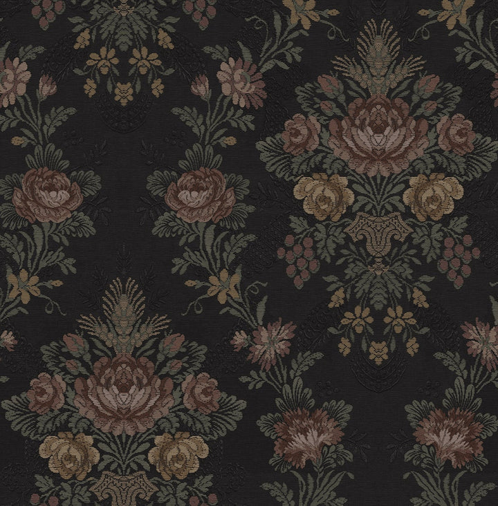 Hasset Tapestry Floral Wrought Iron by Seabrook Wallpaper NextWall Peel & Stick United States 30.75 20.87" 20.5" - Fabric Carolina -