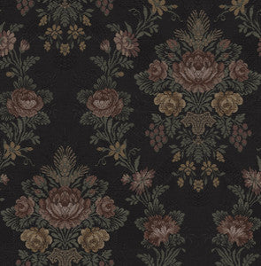 Hasset Tapestry Floral Wrought Iron by Seabrook Wallpaper