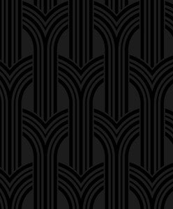 Geometric Arches Onyx by Seabrook Wallpaper
