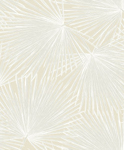 Palmate Leaf Frond Pearl by Seabrook Wallpaper