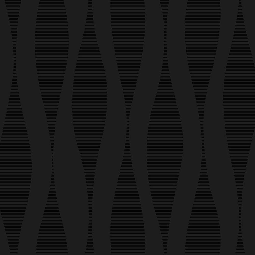 Ikat Ellipse Jet Black by Seabrook Wallpaper NextWall Peel & Stick Netherlands 31.35 18" 20.9" - Fabric Carolina -