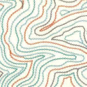 Nyack 3 Peacock by Stout Fabric